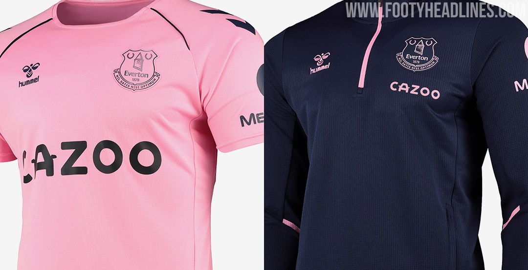 Everton pink training deals top